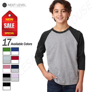 Next Level Youth Raglan Size Chart