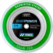 YONEX BG80 Power Badminton Strings 0.68mm White 100m Reel BG80P1 New Japan