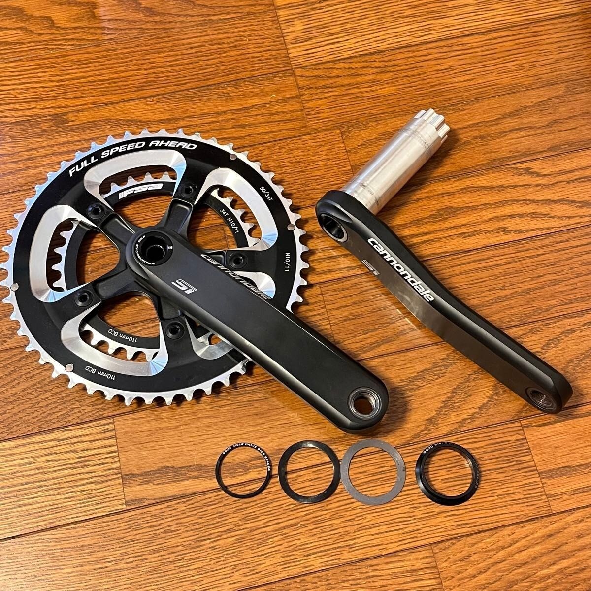 パーツ Cannondale - Cannondale Hollowgram Si Crankset Cannondale Hollowgram Si Crankset 175mm 52/39T Shimano SG-X