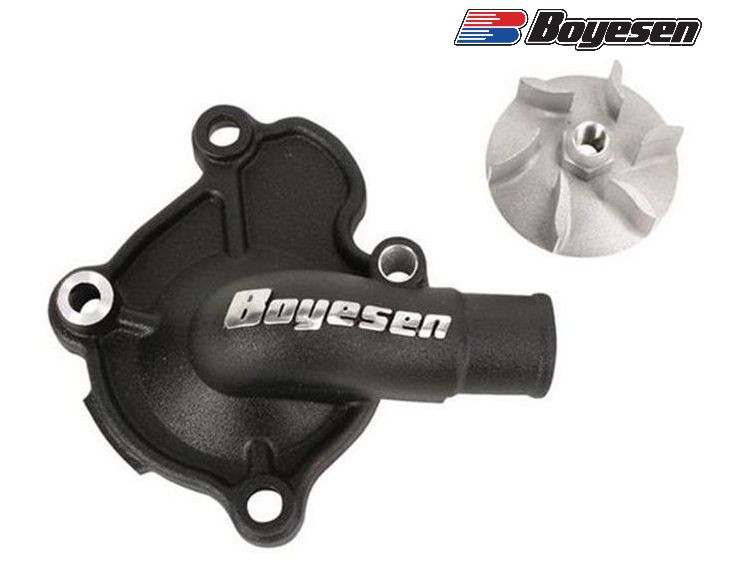 Hélice et carter Boyesen WPK-37B pour un refroidissement moteur maximal du Fantic TF250ES
