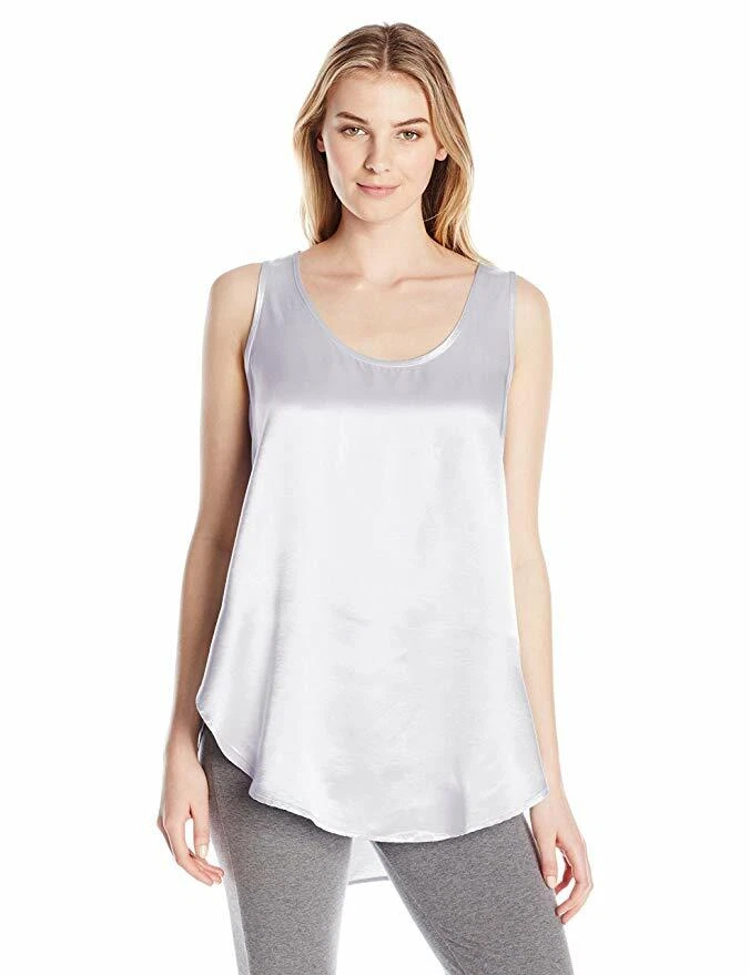 Cami alta/baja satinada PJ Harlow Jackie con aberturas Foto 3 de 4