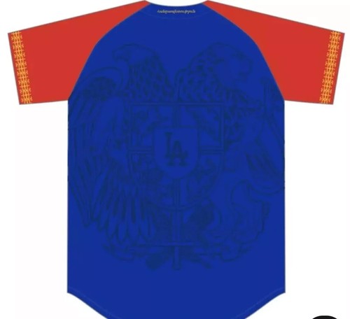 Los Angeles Dodgers Armenian Heritage Night Jersey 2024 SGA Size XL NEW LIMITED - Picture 4 of 4