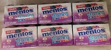 Lot 6 Mentos Sugar Free Chewing Gum with Vitamins B6 C and B12 Berry Flavored