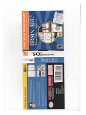 Brain Age 2 Nintendo DS ARTWORK ONLY Authentic Original