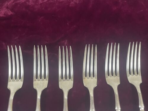 HORQUILLAS DE CENA WM A ROGERS HEIRLOOM MCM LOTE DE 6 - Imagen 5 de 8