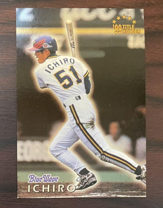 Calbee Ichiro title holder card foil processing specification Orix Blue Wave