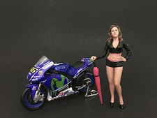 UMBRELLA GIRL II FIGURE FOR 1:24 SCALE DIECAST MODEL CARS AMERICAN DIORAMA 77486