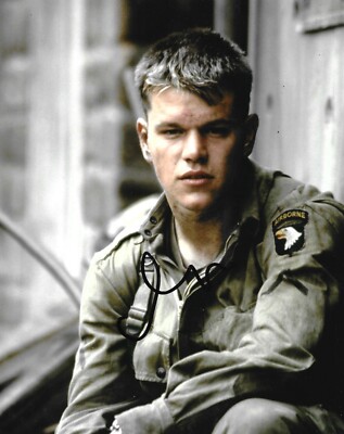 Matt Damon Signed Saving Private Ryan 10x8 Photo 