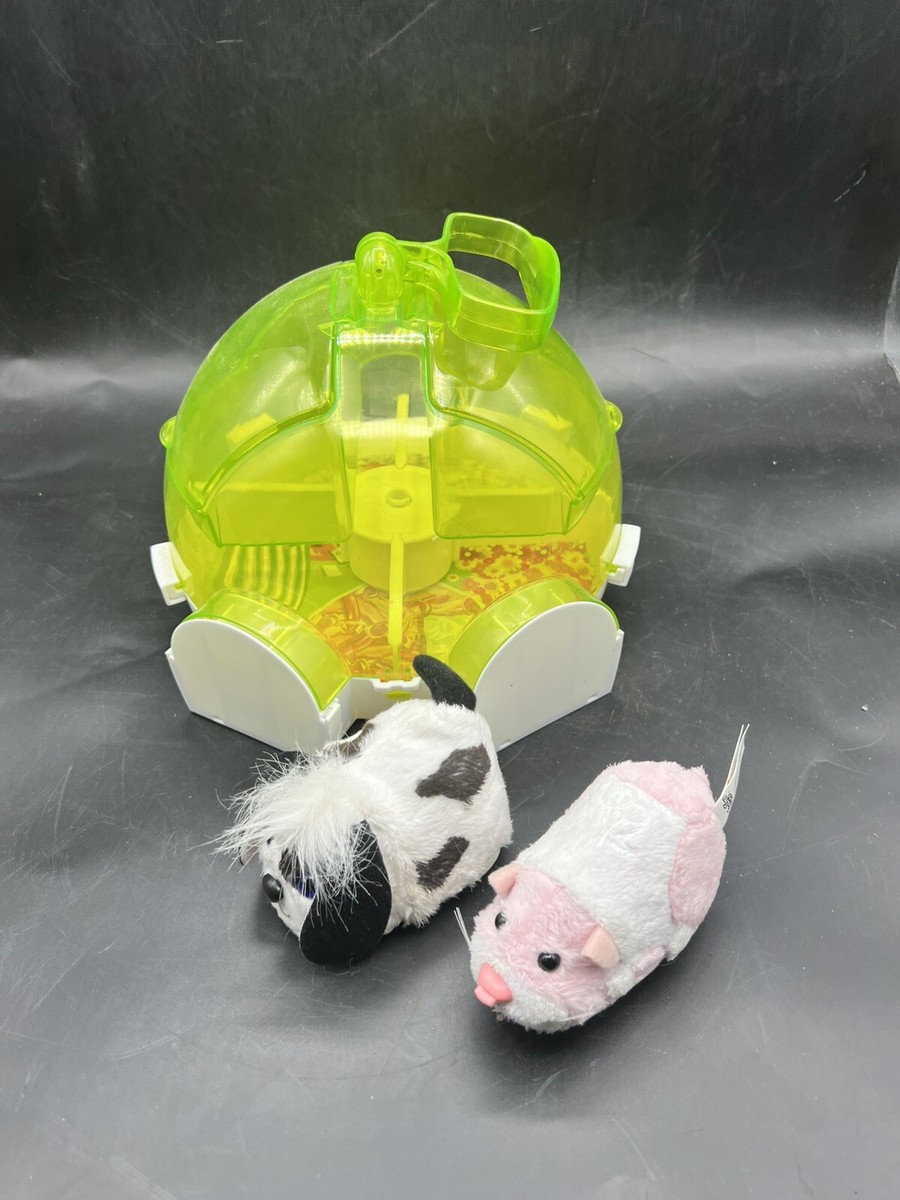 Zhu Zhu Pets Hamster Carry Case Hotel With Hamster And Dog