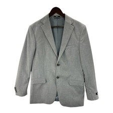 DKNY Mens Suit Blazer Jacket Gray Notch Collar Two Button Pockets 42R New