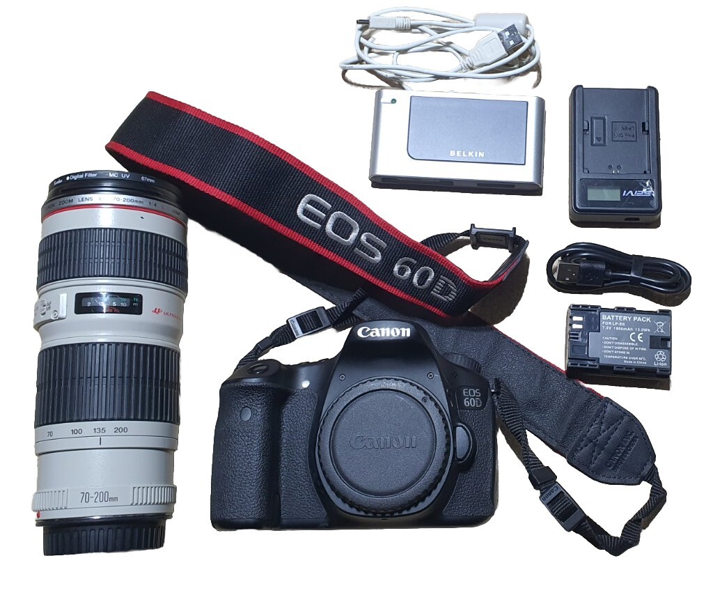 Canon EOS 60D ZOOM LENS EF-S 18-55mm 1:3.5-5.6 55-250mm 1:4-