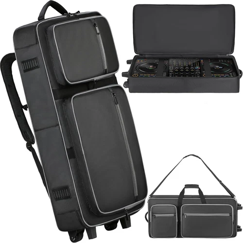 DJ Controller Case with Wheels Compatible with DDJ FLX10 / 1000 / 1000SRT / REV7