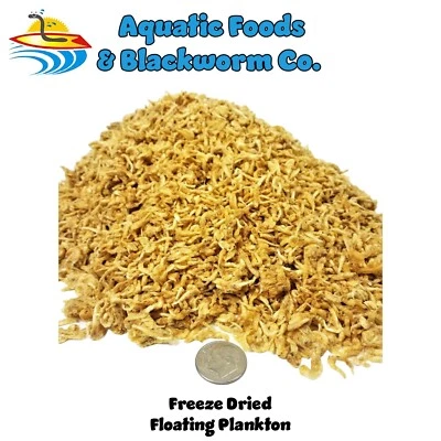 AQUATIC FOODS Plankton--Freeze Dried. Ideal for Marines, Corals, ALL Tropical Fish