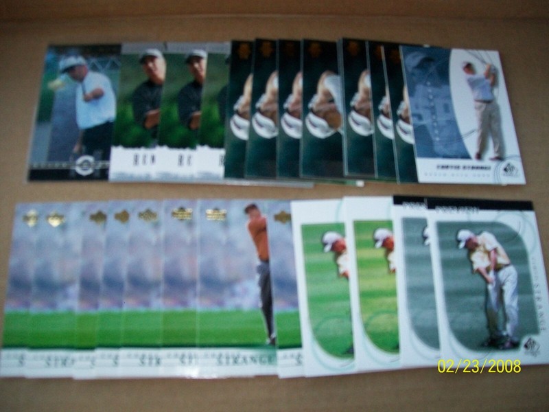 Curtis Strange Golf Cards 26 Various Cards only $0.10 each 