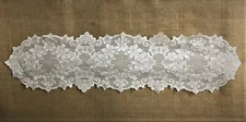 Heritage Lace Table Runner White Cleremont 14" x 54" Diningroom Livingroom 