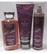 3pc Set Bath  Body Works PRISMATIC STARS Shower Gel, Fragrance Mist, BodyCream