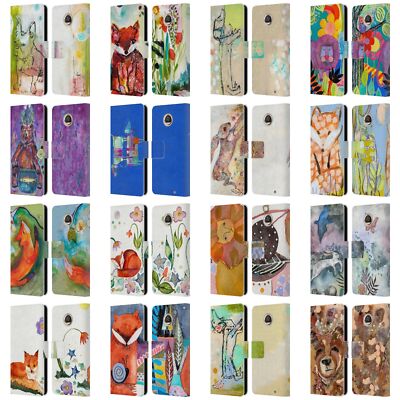 OFFICIAL WYANNE ANIMALS LEATHER BOOK WALLET CASE COVER FOR MOTOROLA PHONES