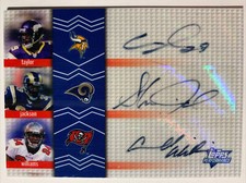 2007 Topps Performance Triple Auto 3/5 Steven Jackson Chester Taylor Williams