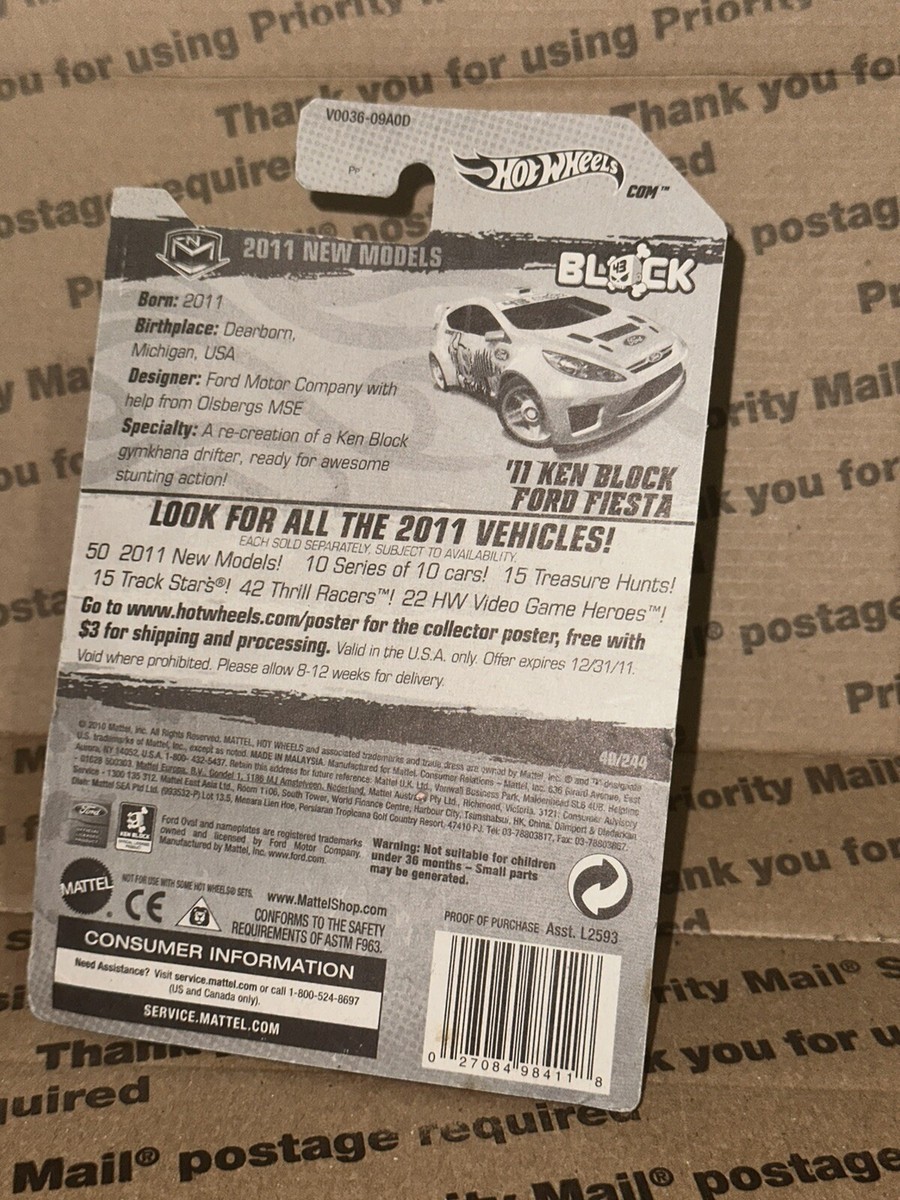 Ken Block Hot Wheels 2011 Ford Fiesta | eBay