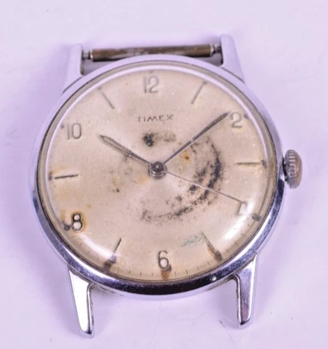 Vintage Men's Timex Manual Wind Watch for Parts/Repair/Restore, Not Running