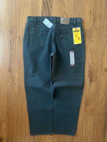 Vintage NWT Levis Mens 34x26 550 Orange Tab Relaxed Fit Green Made In USA - Afbeelding 1 van 7