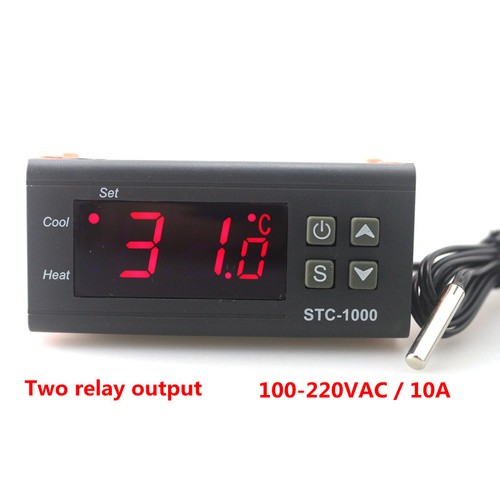 LED Digital Temperature Controller 110V STC-1000 Thermostat Control Sensor Probe - Picture 1 of 6