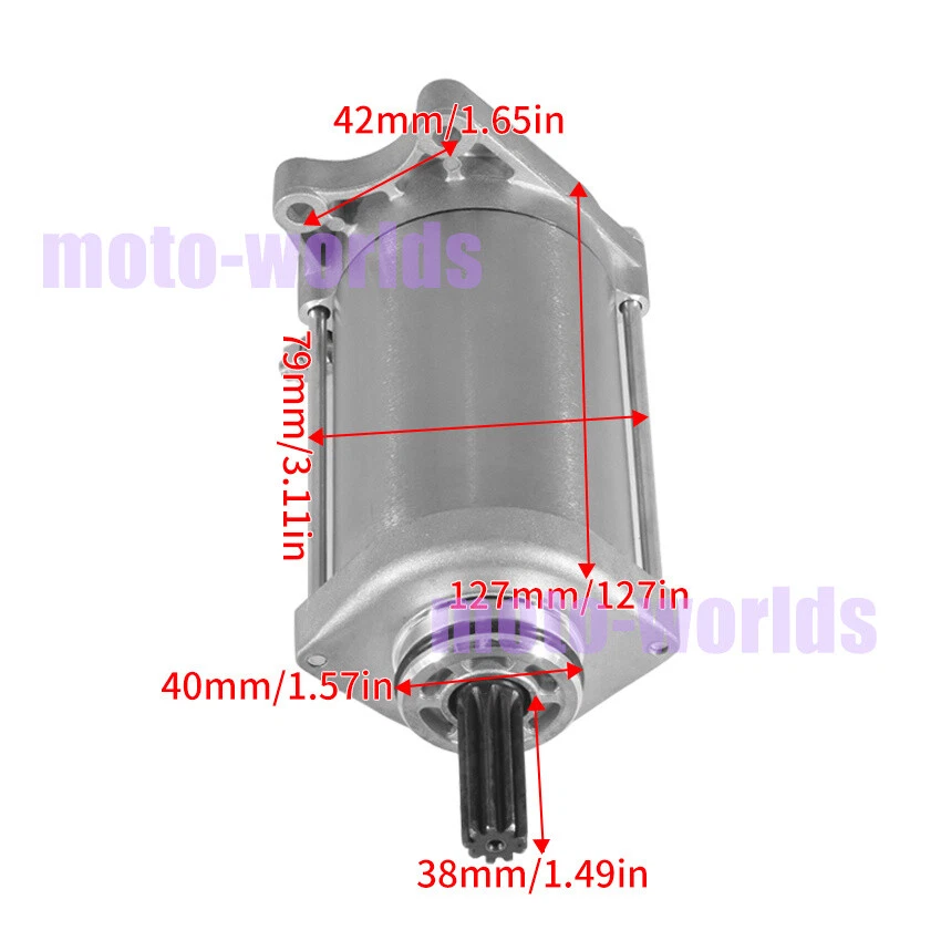 Starter Motor Assembly for Suzuki DL1000 V-Strom 1000 2002-2019 31100-06G00 - Image 2 of 4