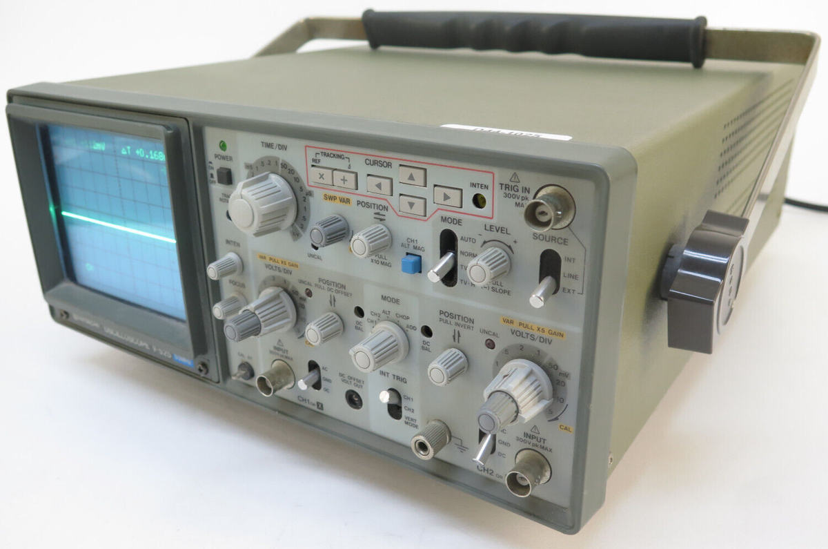 Hitachi V-525 Oscilloscope 2 Channel 50MHz 0ms/div to 50µs/div