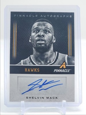 SHELVIN MACK 2013-14 PINNACLE AUTOGRAPHS BASKETBALL HAWKS AUTO Q1300-H