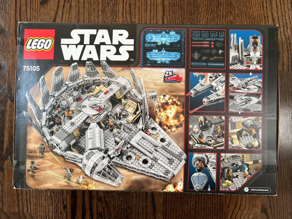 LEGO Star Wars Halcón Milenario (75105) Sellado de Fábrica en Excelente Estado Foto 2 de 4