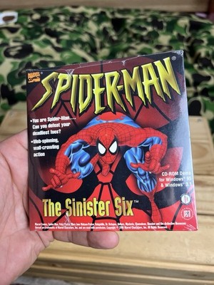 Spider-Man: The Sinister Six Game PC CD Windows 95 Demo Disc Marvel Comics
