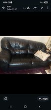 Set Of Three Seater Leather Sofas X 2 Plus Two Seater Matching