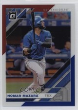 2019 Donruss Optic Red White & Blue 150th Anniversary Prizm Nomar Mazara 0q3