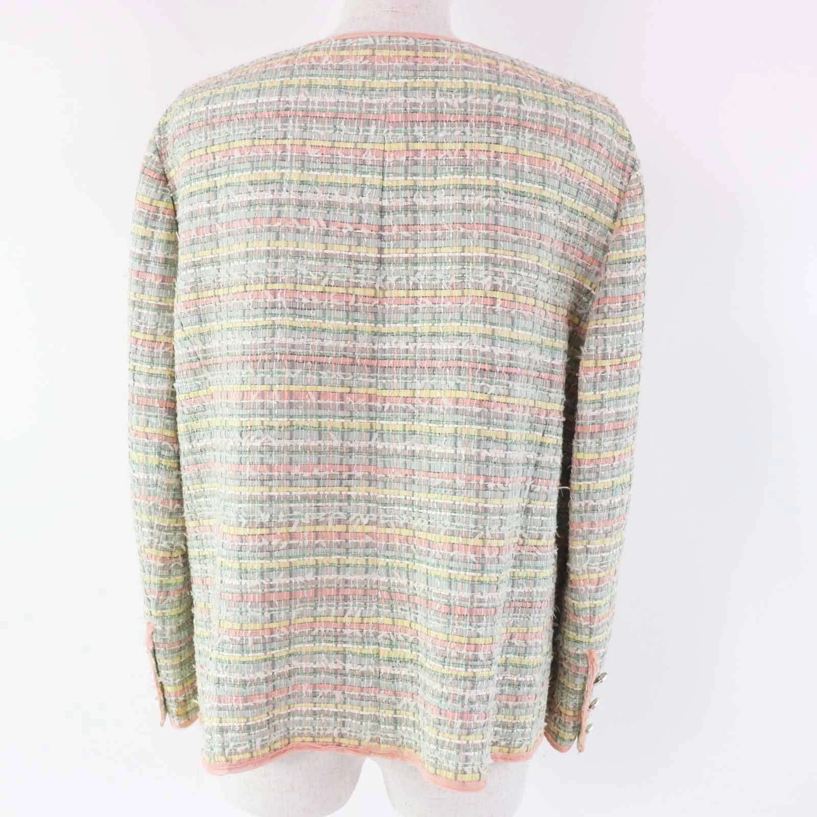 Giacca Chanel Vintage 05P P26010 Nastro Tweed 46 Made In France r5_0713