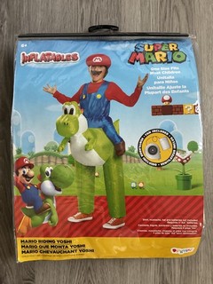 Super Mario / Yoshi Inflatable Halloween Costume Child New Ship Fast One Size