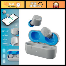 Wireless In-Ear Bluetooth Earbuds - Skullcandy Jib True 2 - Light Grey/Blue