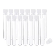 15Pcs Plastic Sewing Needle Storage Holder Pin Tube Case Box 3" Length Clear