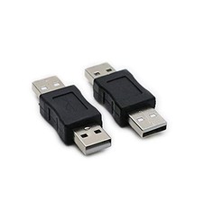USB Male to USB Male Gender Changer Adapter Coupler Converter 2 Pack 