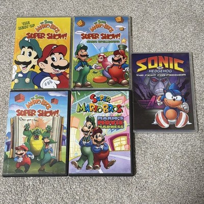 Super Mario Super Show and Sonic DVD LOT of 5
