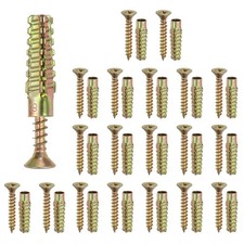0.24 x 1.5'' 20 Pcs Drywall Hollow Wall Anchors with Screws for Wall, Multicolor