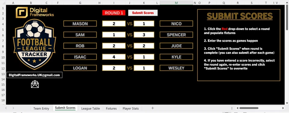 Football League Tracker Auto Fixture | Results & Stats, Sunday League FC 26 - Image 3 of 4