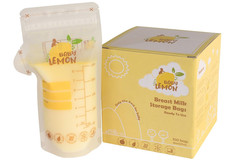 100 Breastmilk Storage Bags w/ Spout 8 oz 237 ml Milk Freezer Bags by BABY LEMON