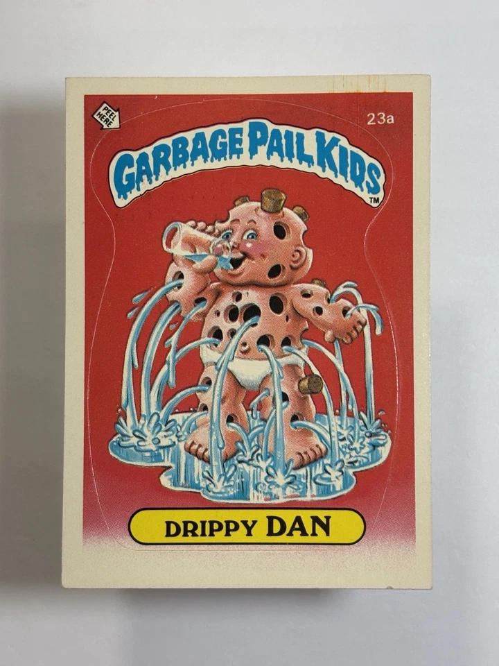 Garbage Pail Kids 1985 GPK - OS1 Serie 1 #23a DRIPPY DAN - Mate (EX) ¡Ver fotos! Foto 3 de 4