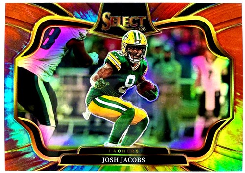 Josh Jacobs 2025 Panini Select Turbocharged #13 Green Bay Packers