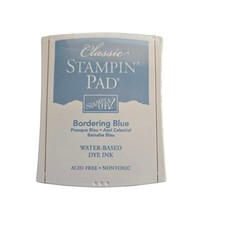 Stampin  Up Classic Ink Pad NEW Sealed- Bordering Blue