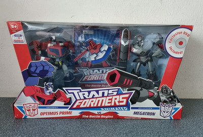Transformers Animated Optimus Prime vs Megatron - The Battle Begins Pack -Hasbro