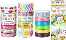 20 Pieces 40 Yards Easter Ribbon, 3 Size Grosgrain Ribbons Eggs Easter Color