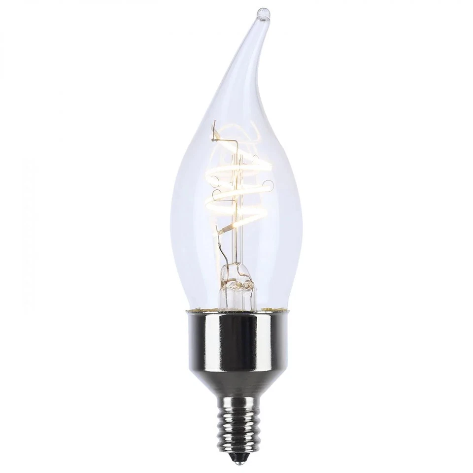 4 Watt LED - Reminiscent - Flex Gray Coil Filament - CA11 - Candelabra Base - 27 - Image 2 of 4