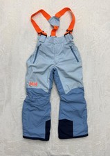 Helly Hansen Ski Pants Youth 10 140 Blue Insulate Bib Salopettes RECCO Primaloft