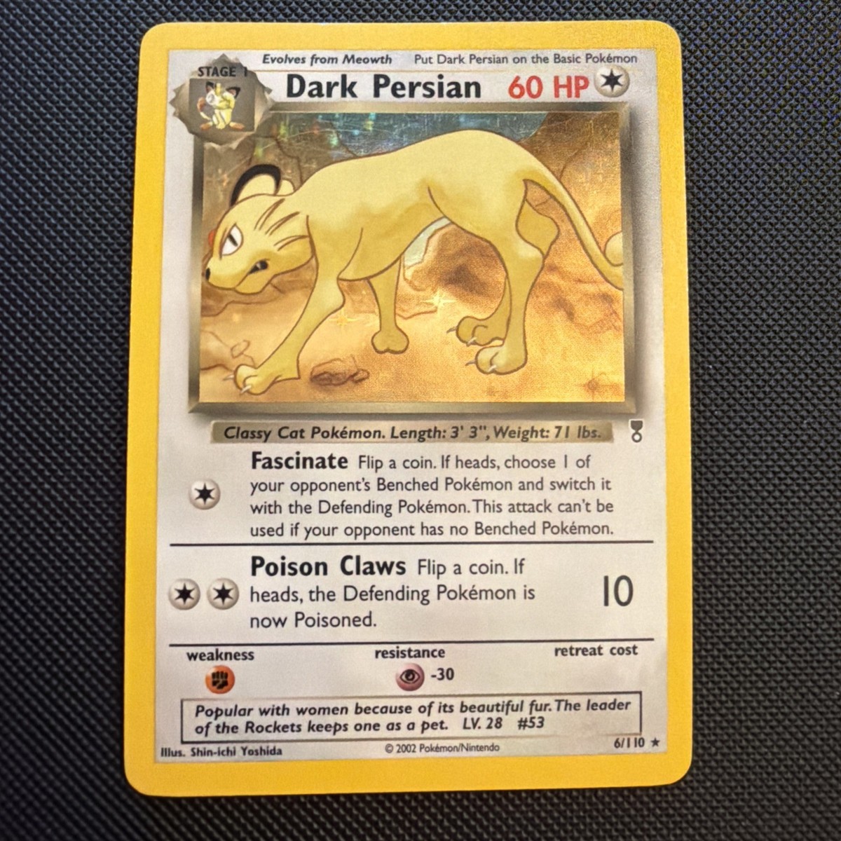 Dark Persian 英語版 6/110 Dark Persian 6/110 Legendary Collection Holo | eBay